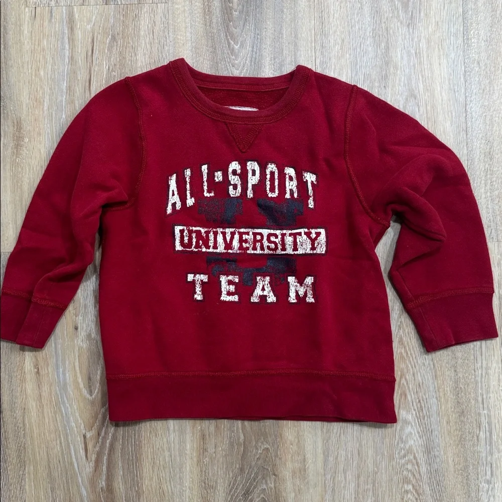 The Children's Place Red All Sport University Team Sweater